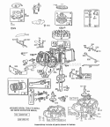 Part Location Diagram of 496487 Briggs and Stratton Cylinder Assembly